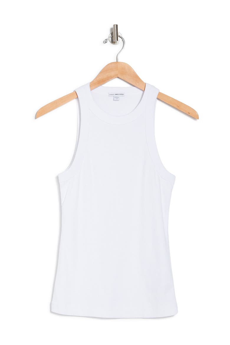 Ribbed Knit Tank, Alternate, color, WHT