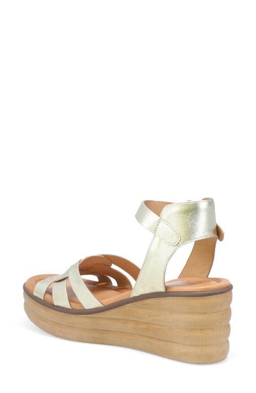 Miz Mooz Ozzie Platform Wedge Sandal In Champagne