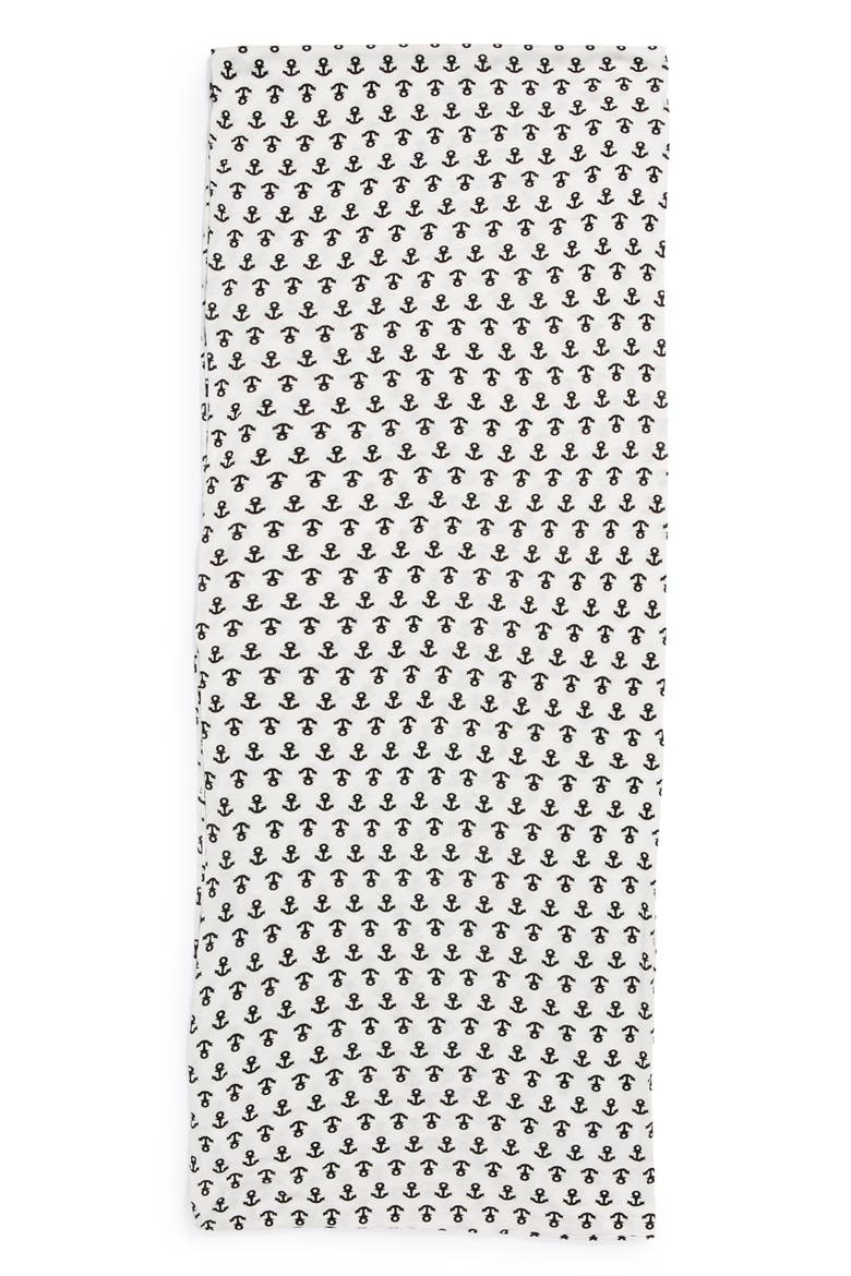 Sperry Top-Sider® 'Anchor' Infinity Scarf, Alternate, color, WHITE
