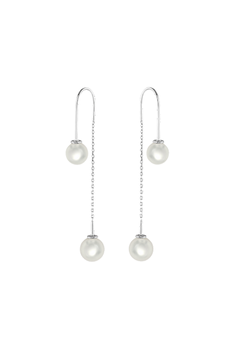 Lucy Quartermaine Double Pearl Earrings, Main, color,