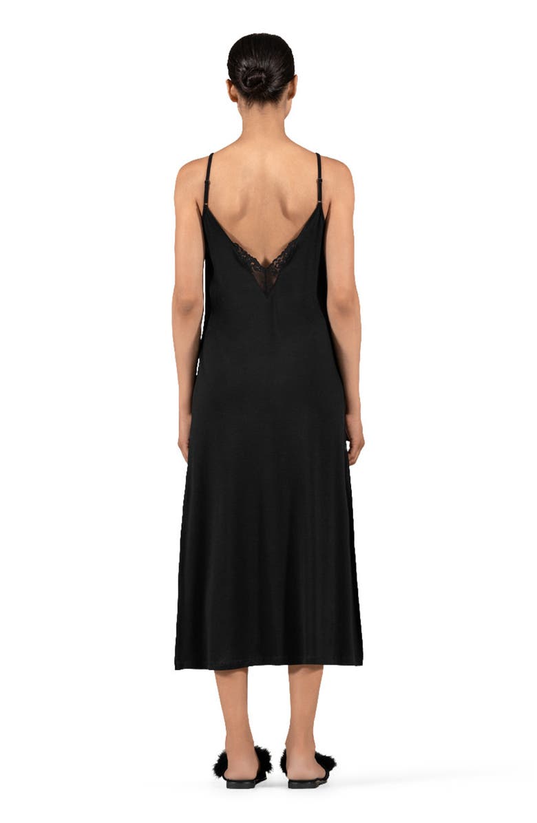 Togas Diletta Women's Nightdress, Alternate, color, Black