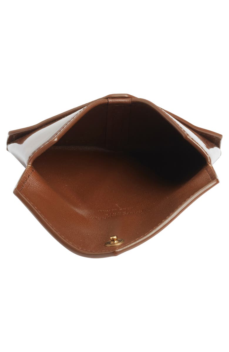 Saint Laurent Patent Leather Card Case, Alternate, color, 