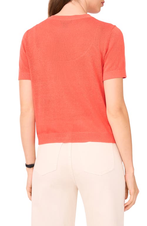 Halogenr Halogen(r) Short Sleeve Button-up Sweater