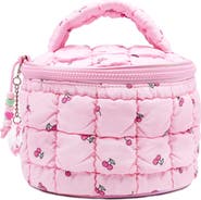 OMG Accessories Kids' Cherry Scrunch Water Resistant Train Case