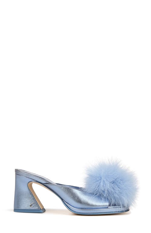 Circus Ny By Sam Edelman Hadie Feather Fluff Glitter Mule In Blue