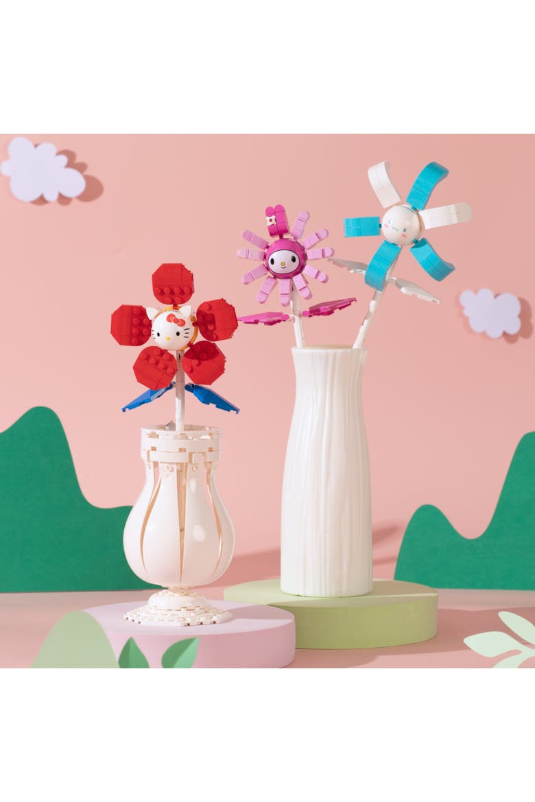 Hello Kitty Flower Building Set, Alternate, color, Pink