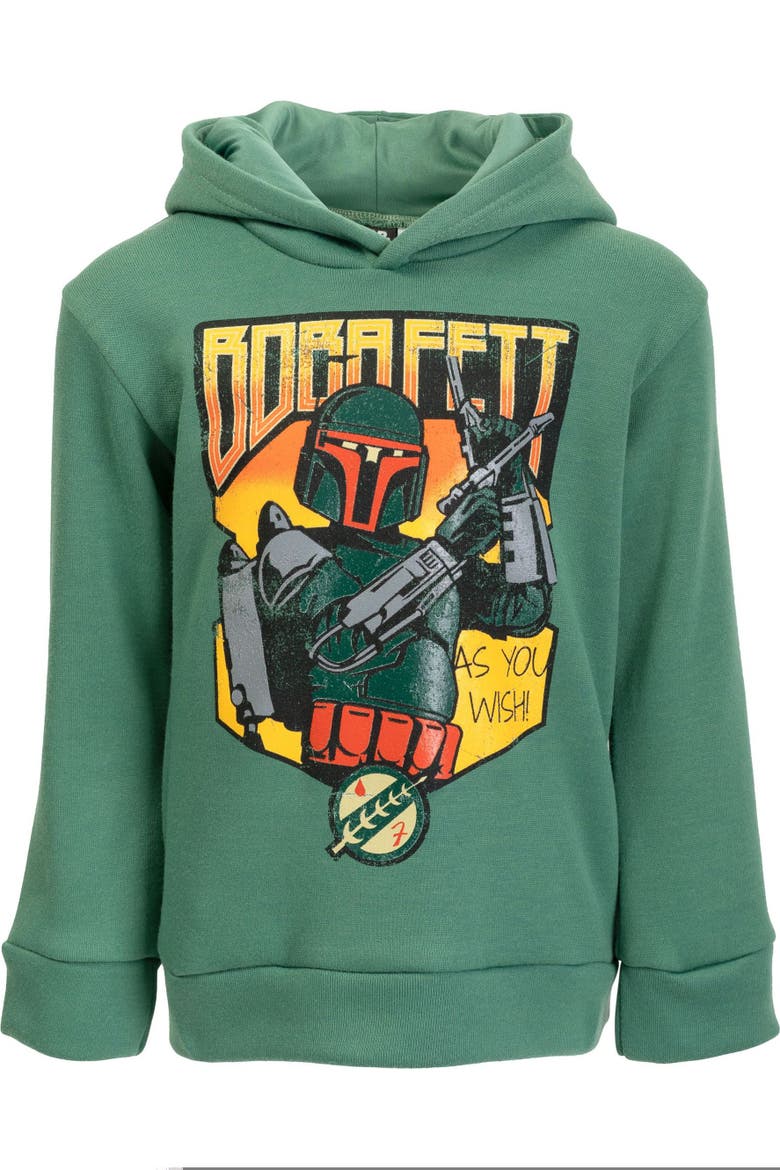 Boba Fett Fleece Hoodie, Main, color, Boba Fett Green