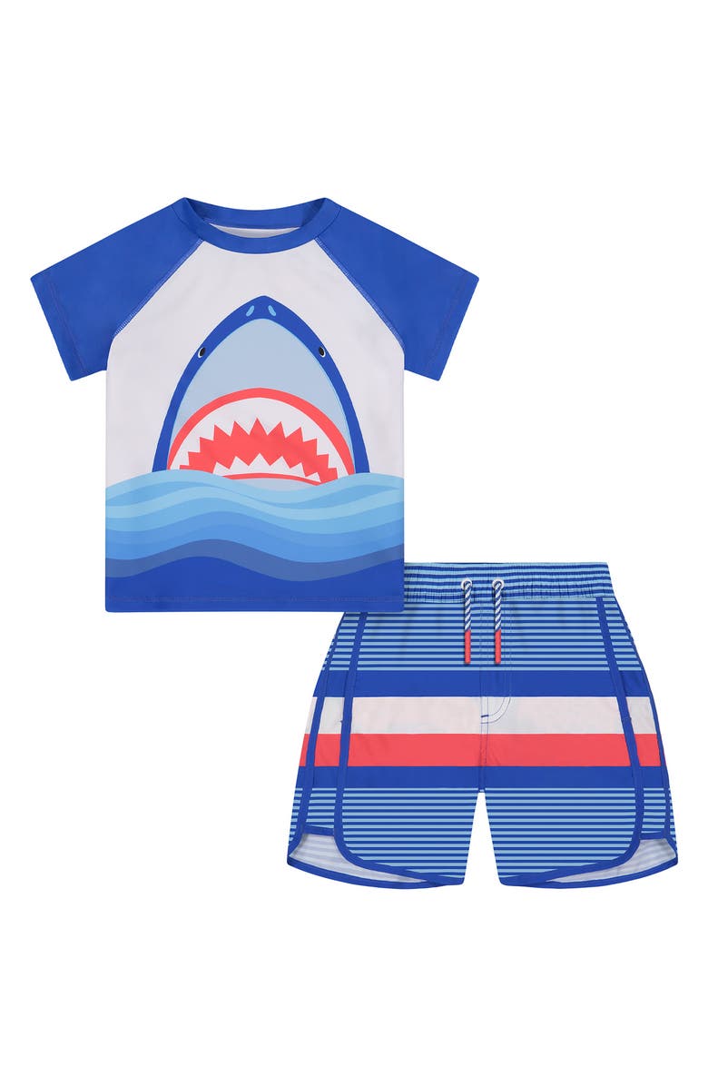 Andy & Evan ANDY AND EVAN Rashguard & Shorts Set, Main, color,
