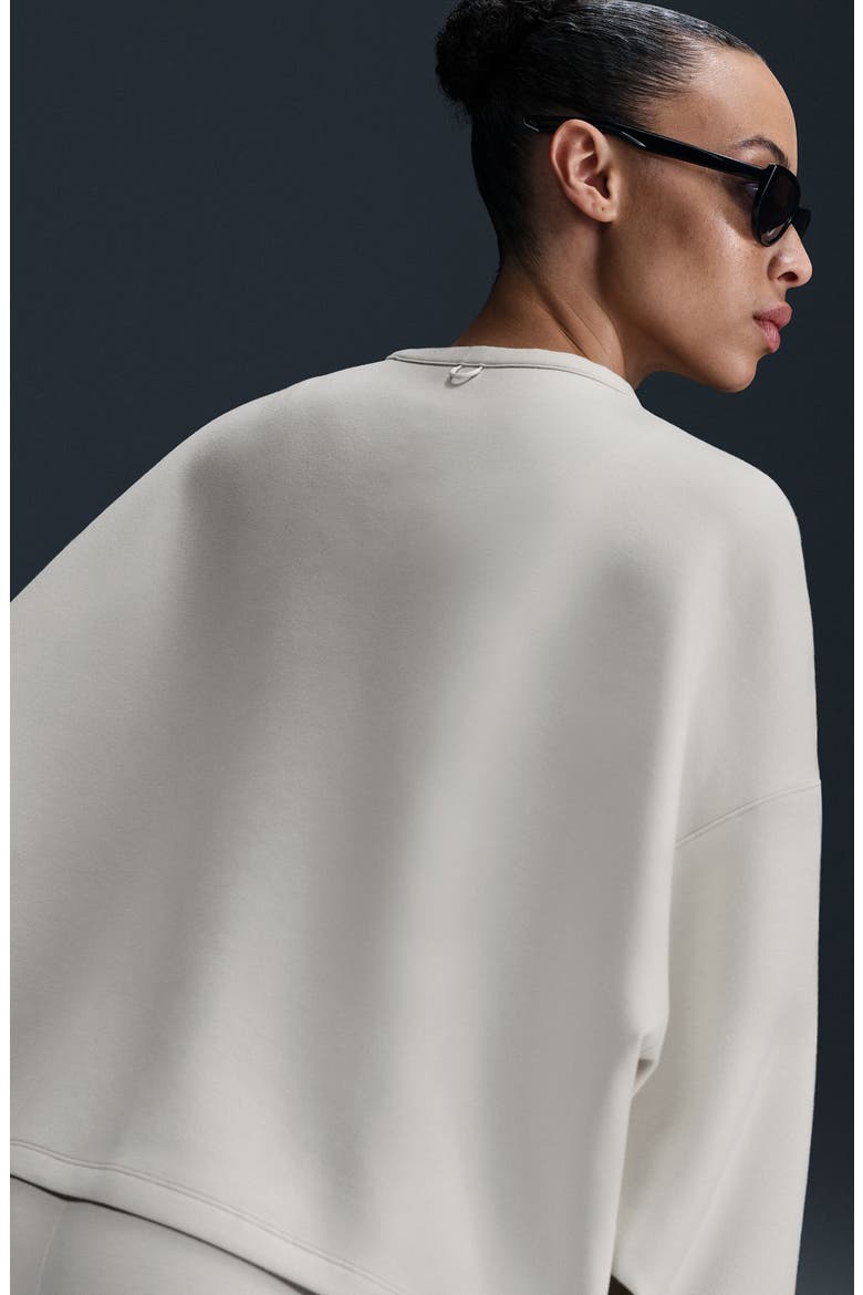 ImpossiblySoft Dri-FIT Oversize Sweatshirt, Alternate, color, 104 LIGHT OREWOOD BROWN/LIGHT IRON ORE