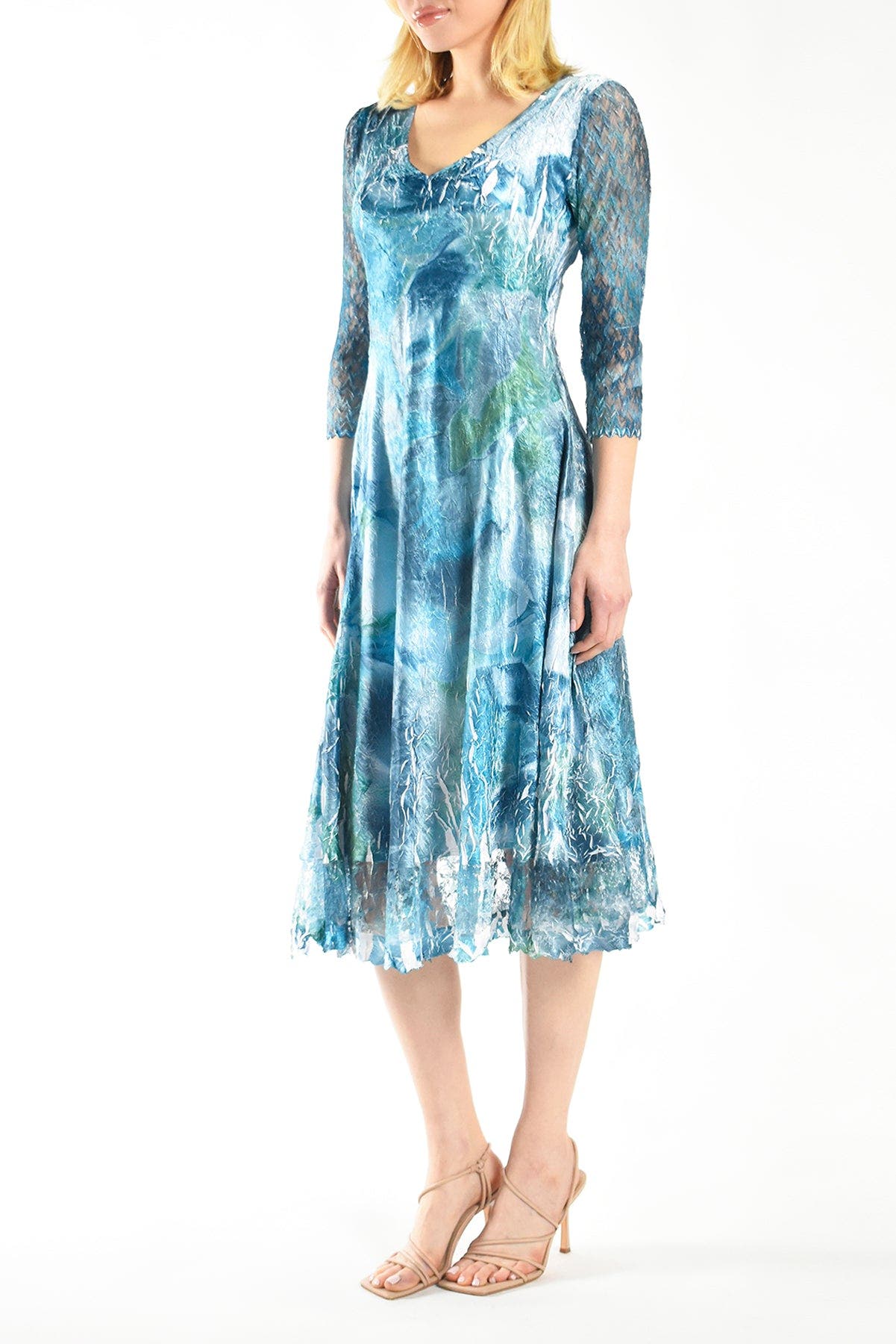 Painted  Printed Dress - image 2