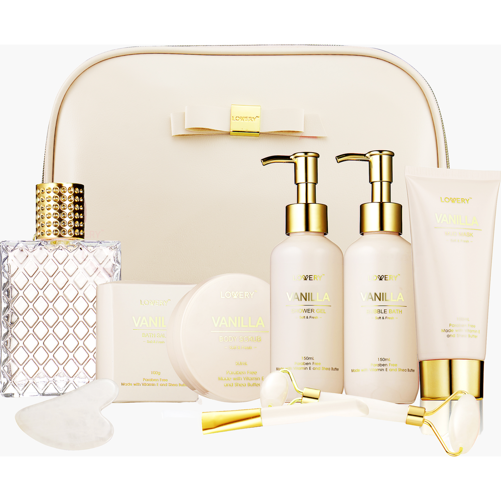 Lovery Premium Vanilla Bath And Body Luxury Spa Kit
