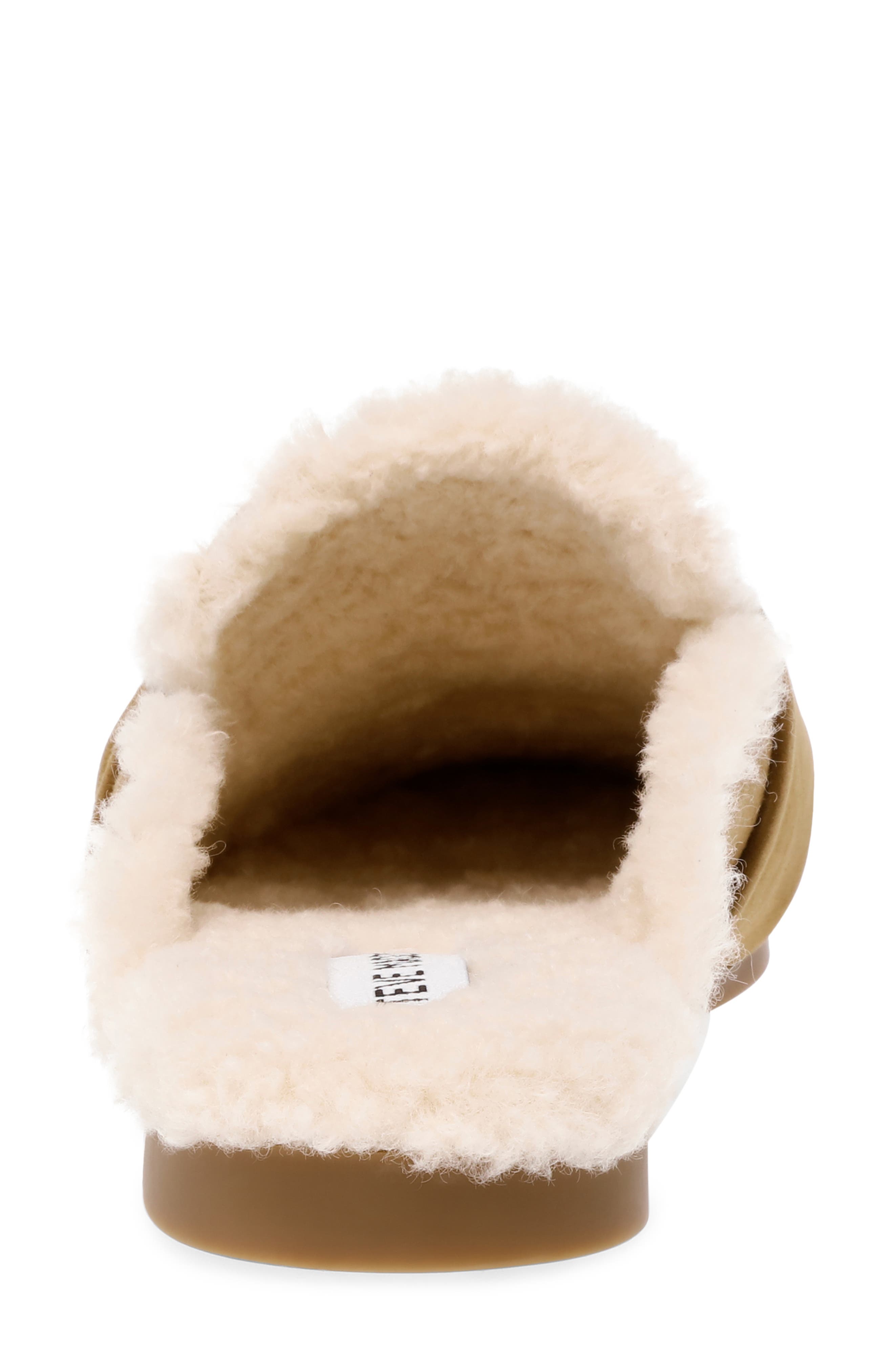 Chart Genuine Shearling Mule, Alternate, color, COGNAC SUEDE