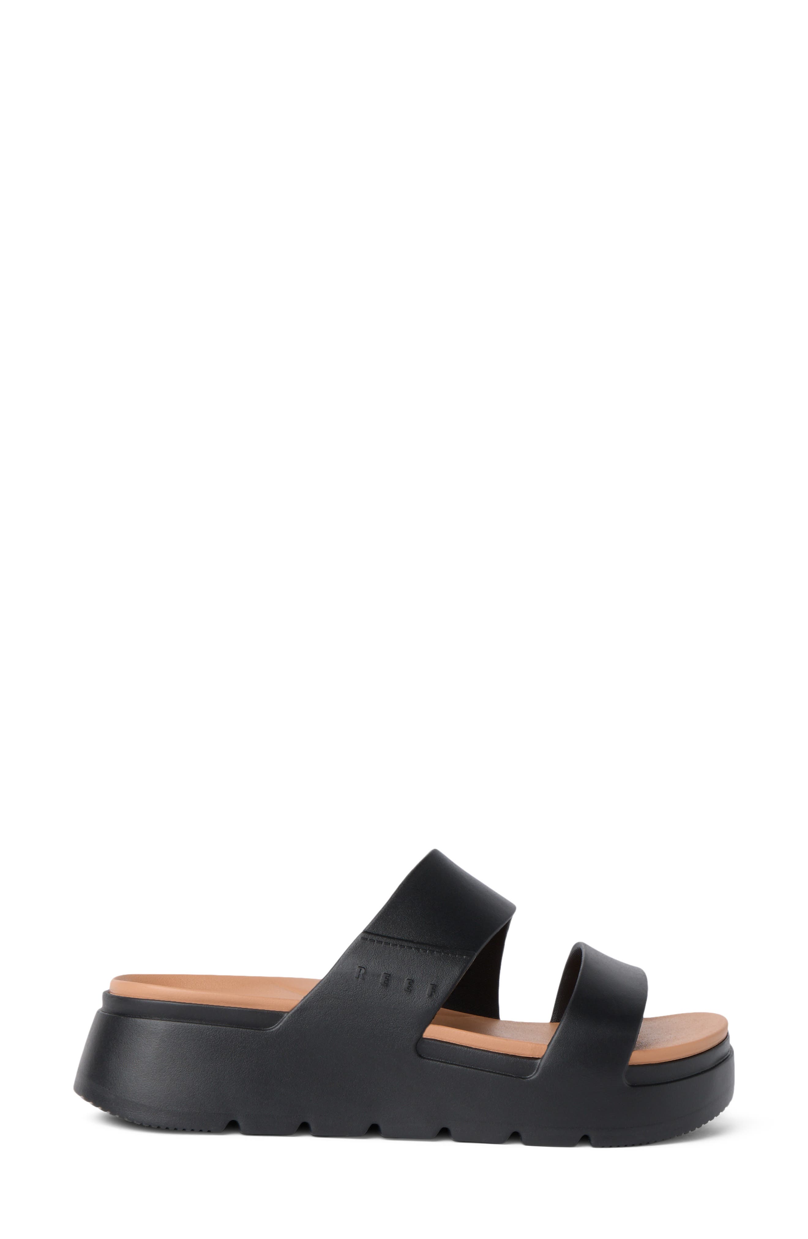 Cali Solana Slide Sandal, Alternate, color, BLACK/ TANZINE