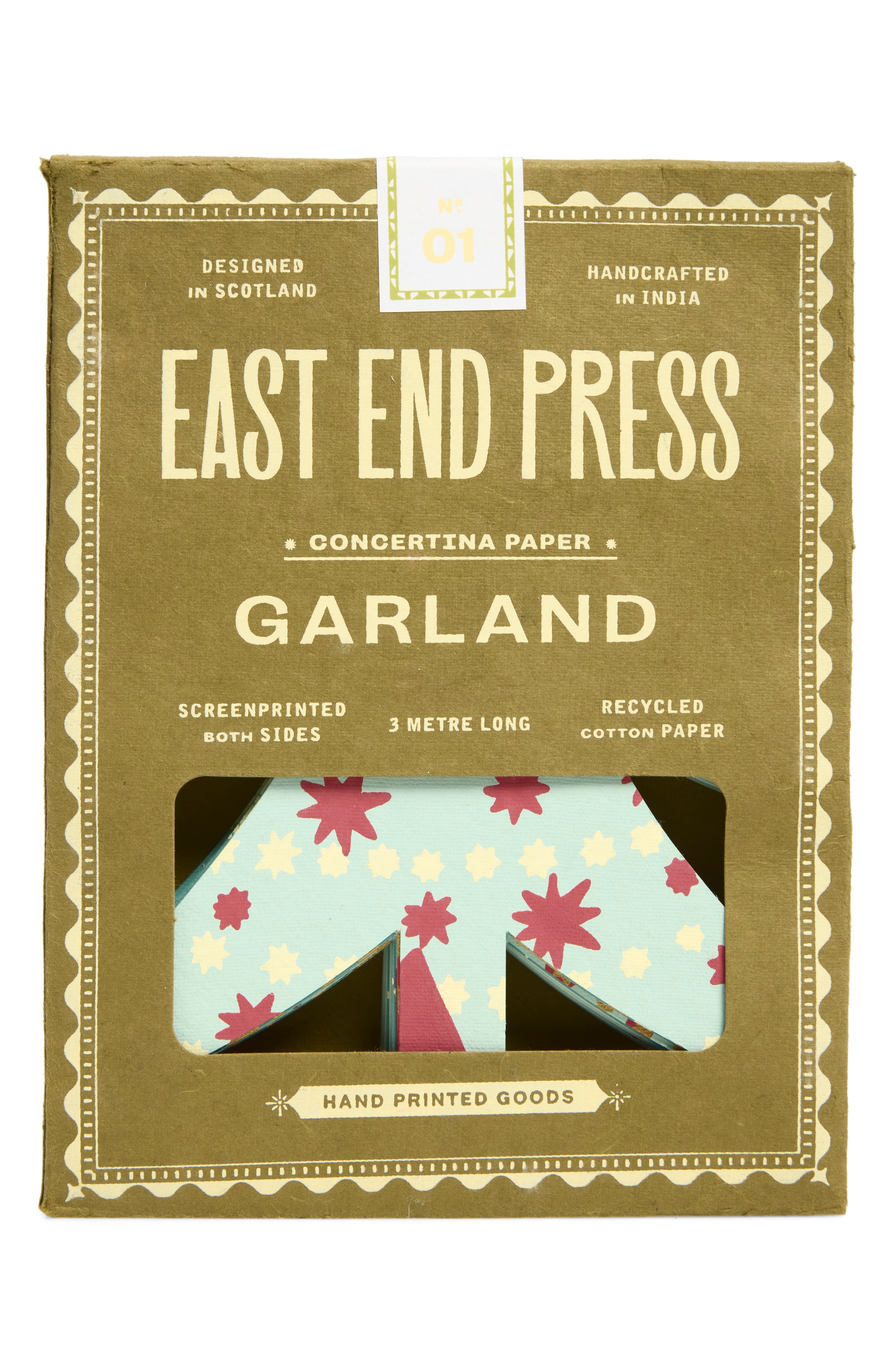 East End Press Christmas Tree Concertina Paper Garland | Nordstrom