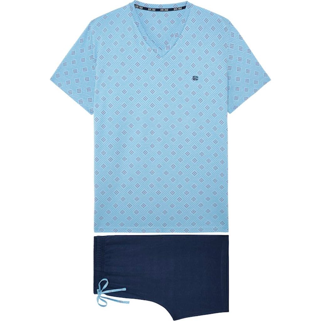 Hom Walter Short Pajama Set In Blue