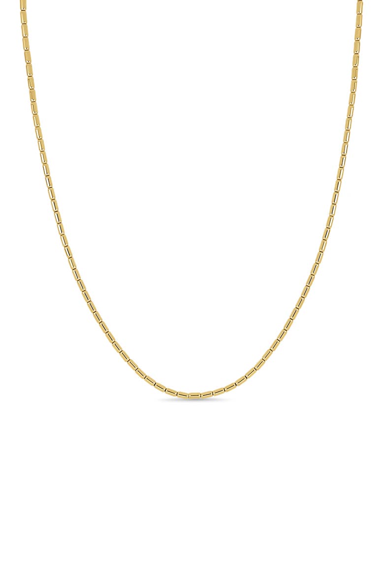 14k Gold Bead Chain Necklace, Main, color, 14K YELLOW GOLD