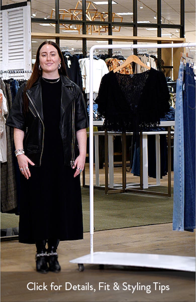 Wayla Lace Plunge Neck Puff Sleeve Babydoll Top, sales video thumbnail