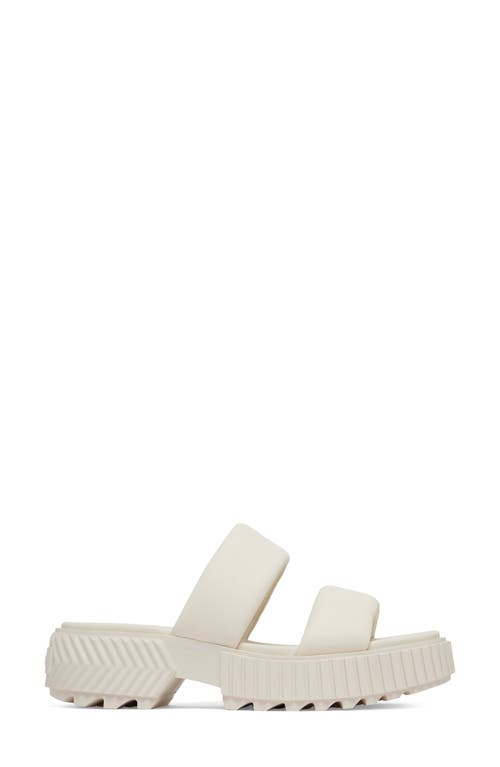 Sorel Ona Streetworks Platform Slide Sandal In Chalk/chalk