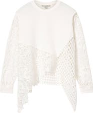 AllSaints Malorie Long Sleeve Lace Shirt