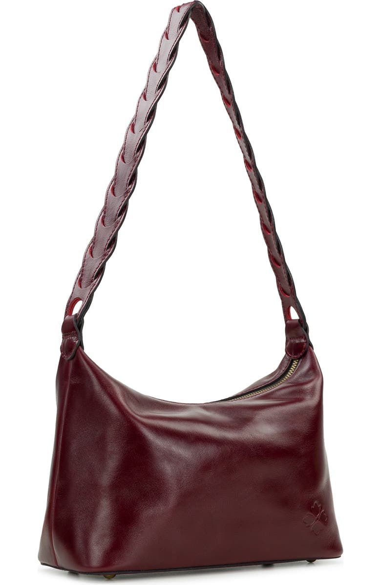 Patricia Nash Milos Leather Shoulder Bag, Alternate, color, Oxblood
