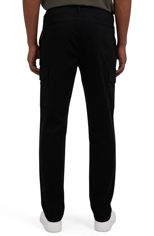 Dkny Powerstretch Flat Front Cargo Pants In Black