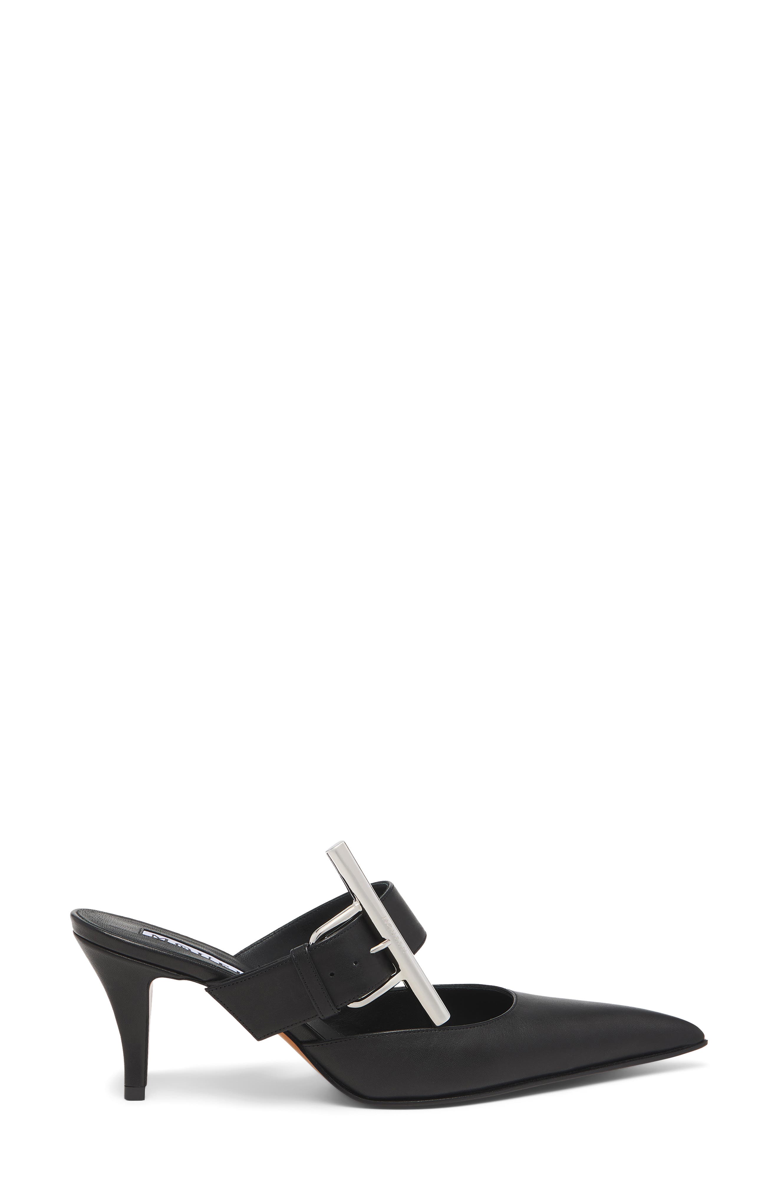 McQueen Birdee Pointed Toe Mule, Alternate, color, Black