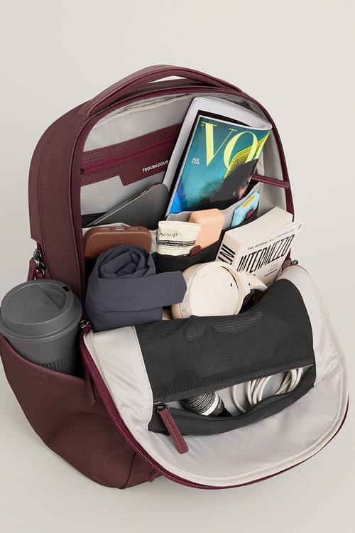 Troubadour Apex Compact Backpack 4.0 In Burgundy