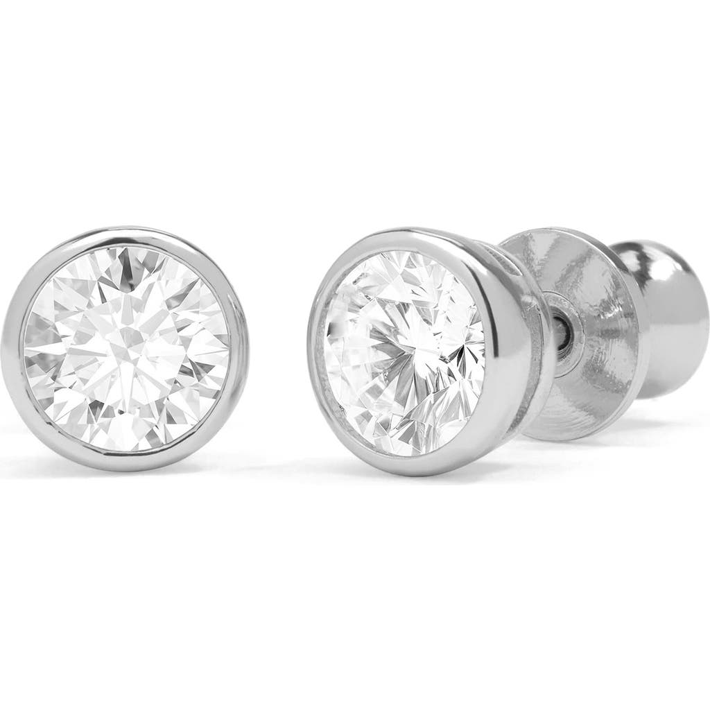 Melinda Maria Baroness Cubic Zirconia Stud Earrings In Silverhite