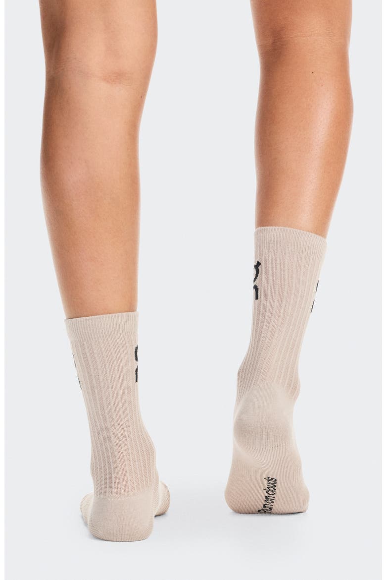 Logo Organic Cotton Crew Socks, Alternate, color, LEMONADE/ TIN