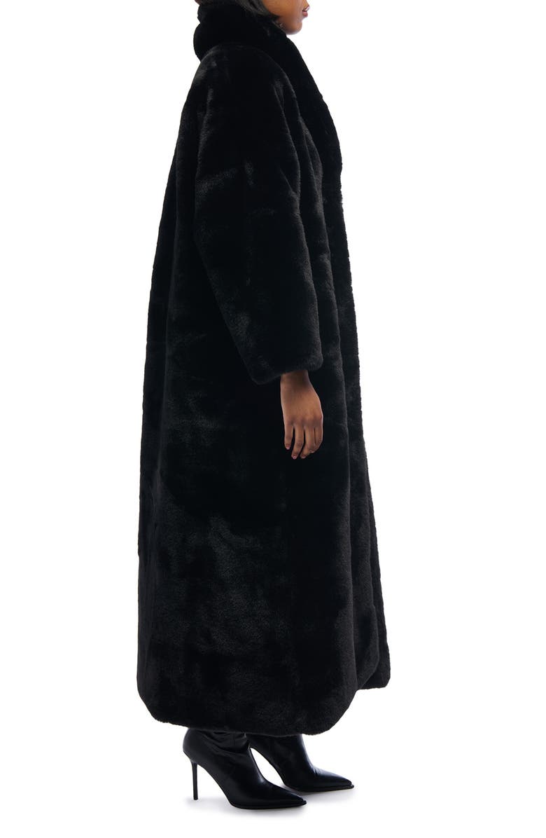 AZALEA WANG Dayanne Faux Fur Longline Coat, Alternate, color,
