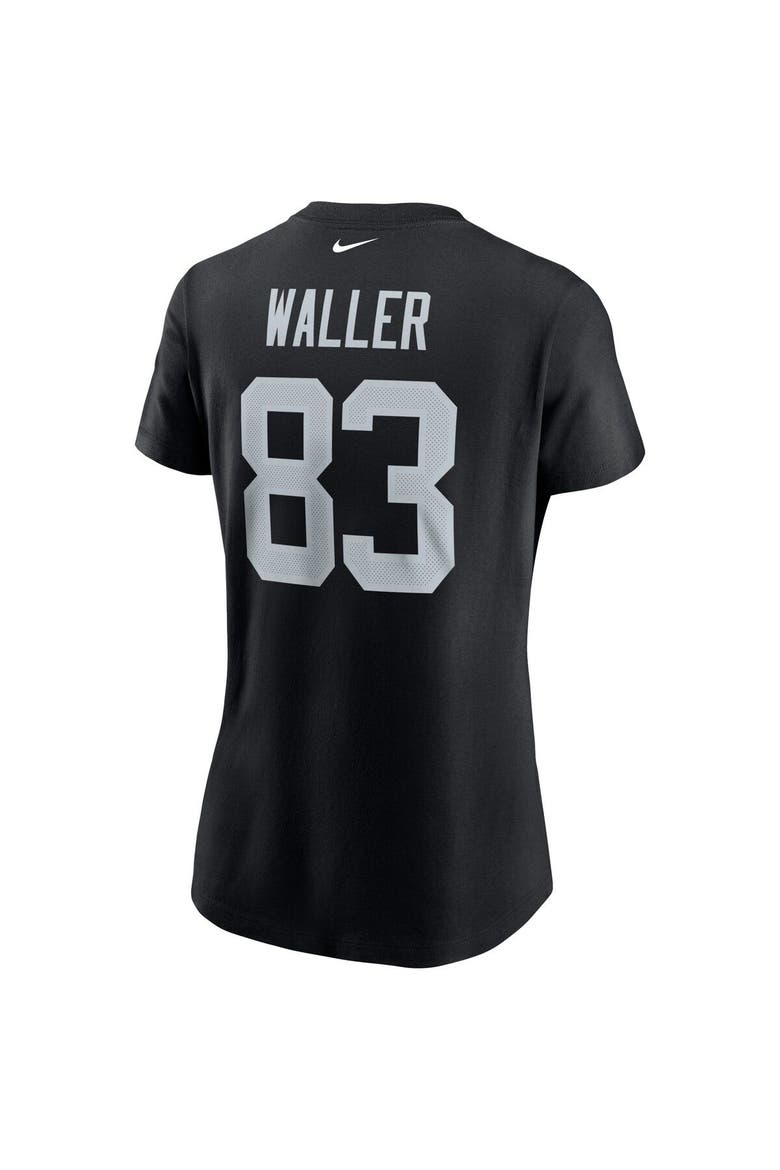 Women's Nike Darren Waller Black Las Vegas Raiders Name & Number T-Shirt, Alternate, color, Black