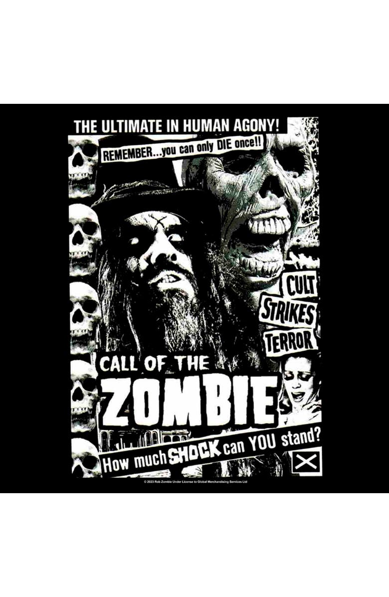 Rob Zombie Men's Rob Zombie Call Of The Undead Graphic T-Shirt, Alternate, color, Black