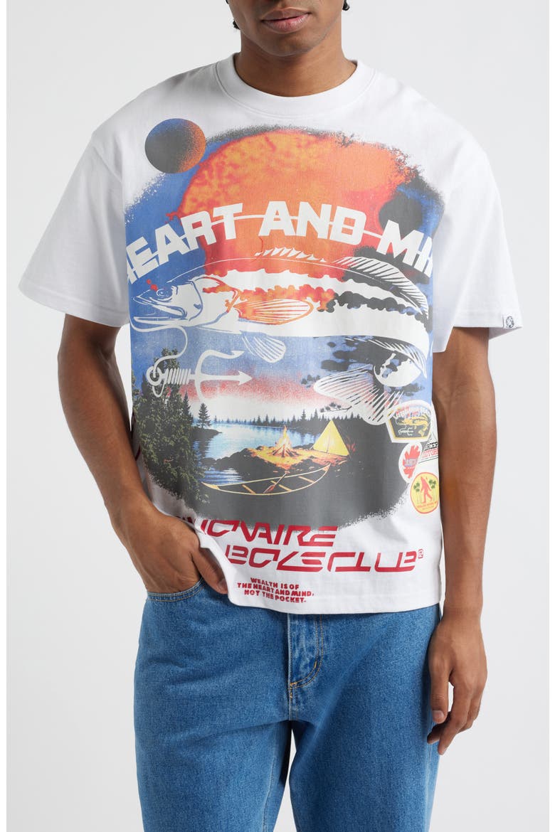 Hook Cotton Graphic T-Shirt, Main, color, WHITE