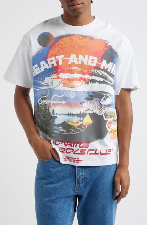 Hook Cotton Graphic T-Shirt