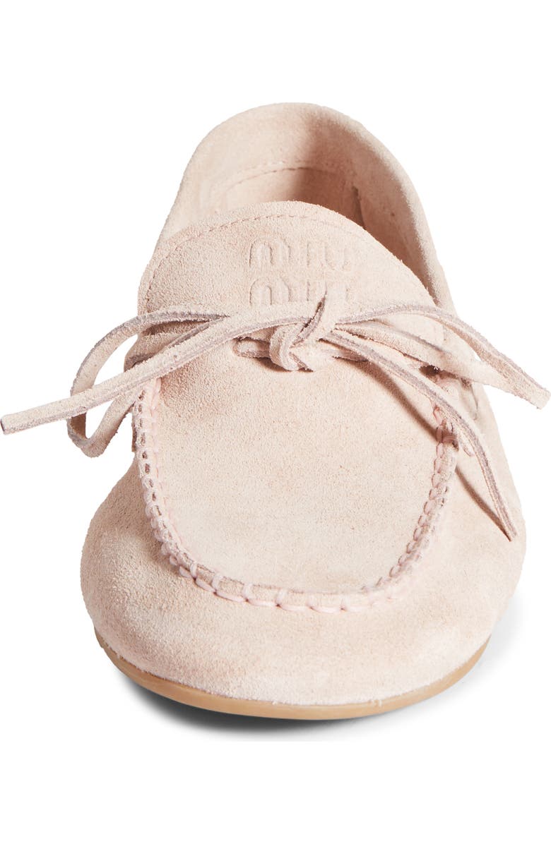 Miu Miu Boat Shoe Flat, Alternate, color, Beige