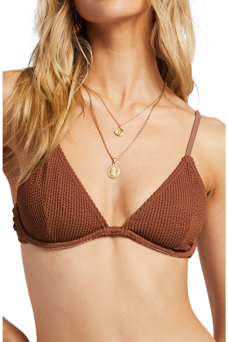 Summer High Reese Underwire Bikini Top, Main, color, TOASTED COCONUT
