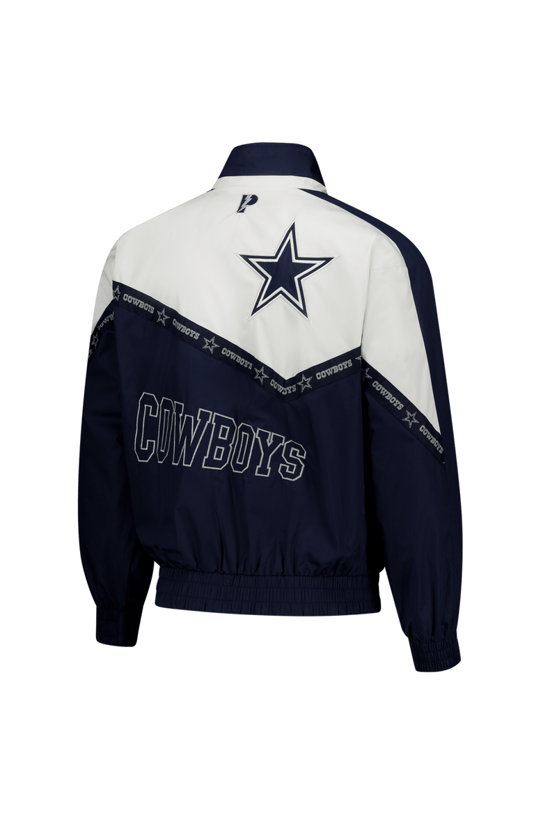 Men's Pro Player Navy/White Dallas Cowboys Tape II Lightweight Full-Zip Jacket, Alternate, color, Navy