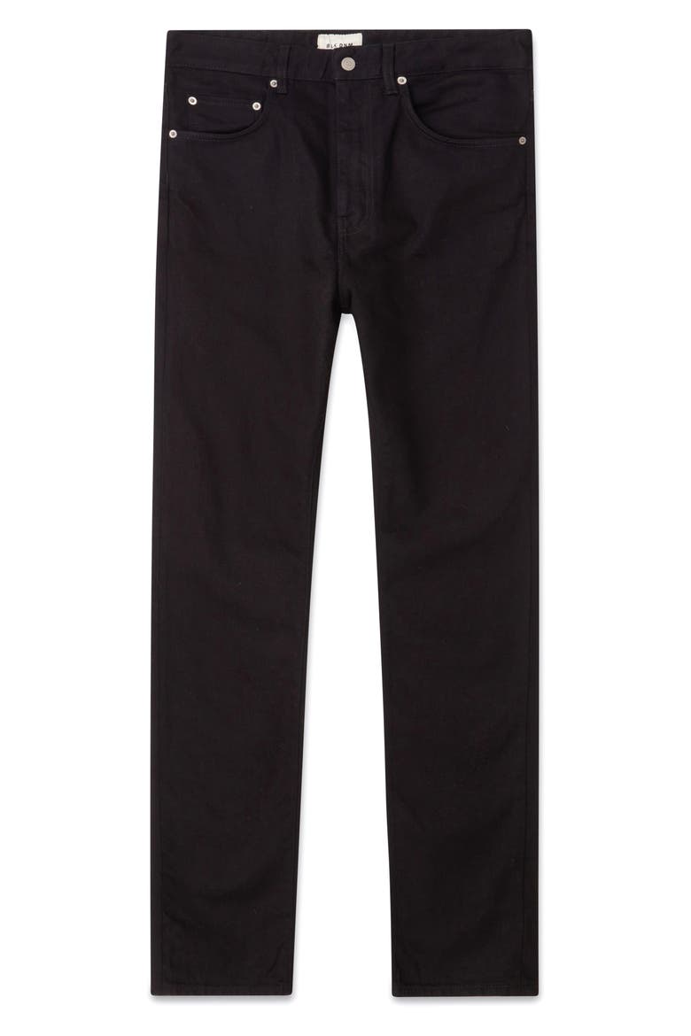 55 Relaxed Straight Leg Organic Cotton Jeans, Alternate, color, BLACK