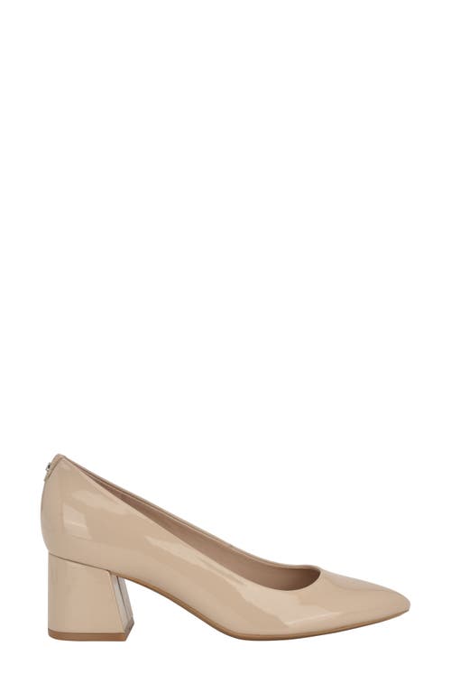 Calvin Klein Scarlet Slingback Pump In Natural Patent