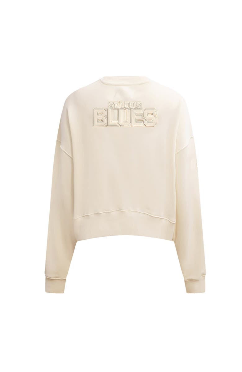 PRO STANDARD Women's Pro Standard Cream St. Louis Blues Neutral Pullover Sweatshirt, Alternate, color,