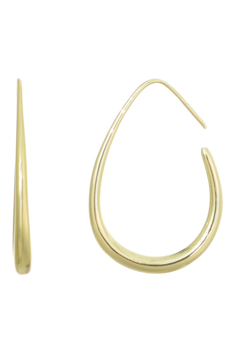 Wire Hoop Earrings, Main, color, GOLD