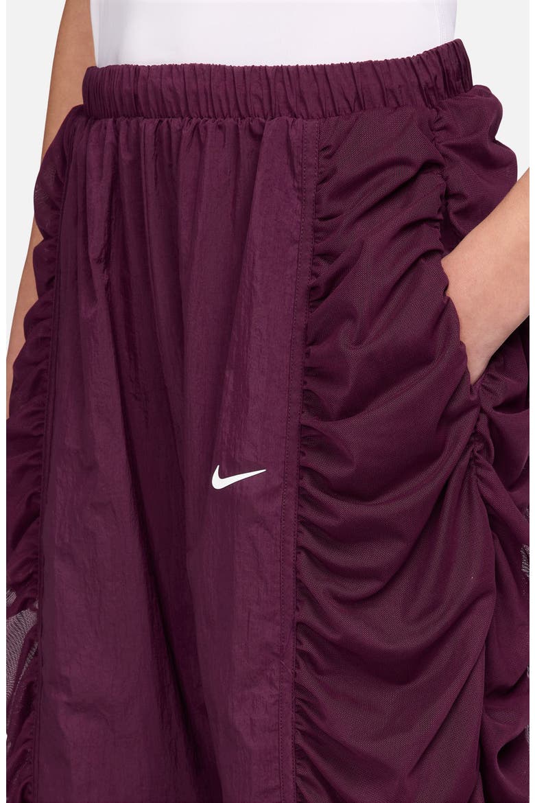 Kids' Dance Wide Leg Pants, Alternate, color, 610 BORDEAUX/WHITE