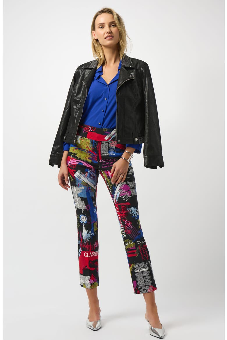 Foiled Faux Suede Moto Jacket, Alternate, color, BLACK