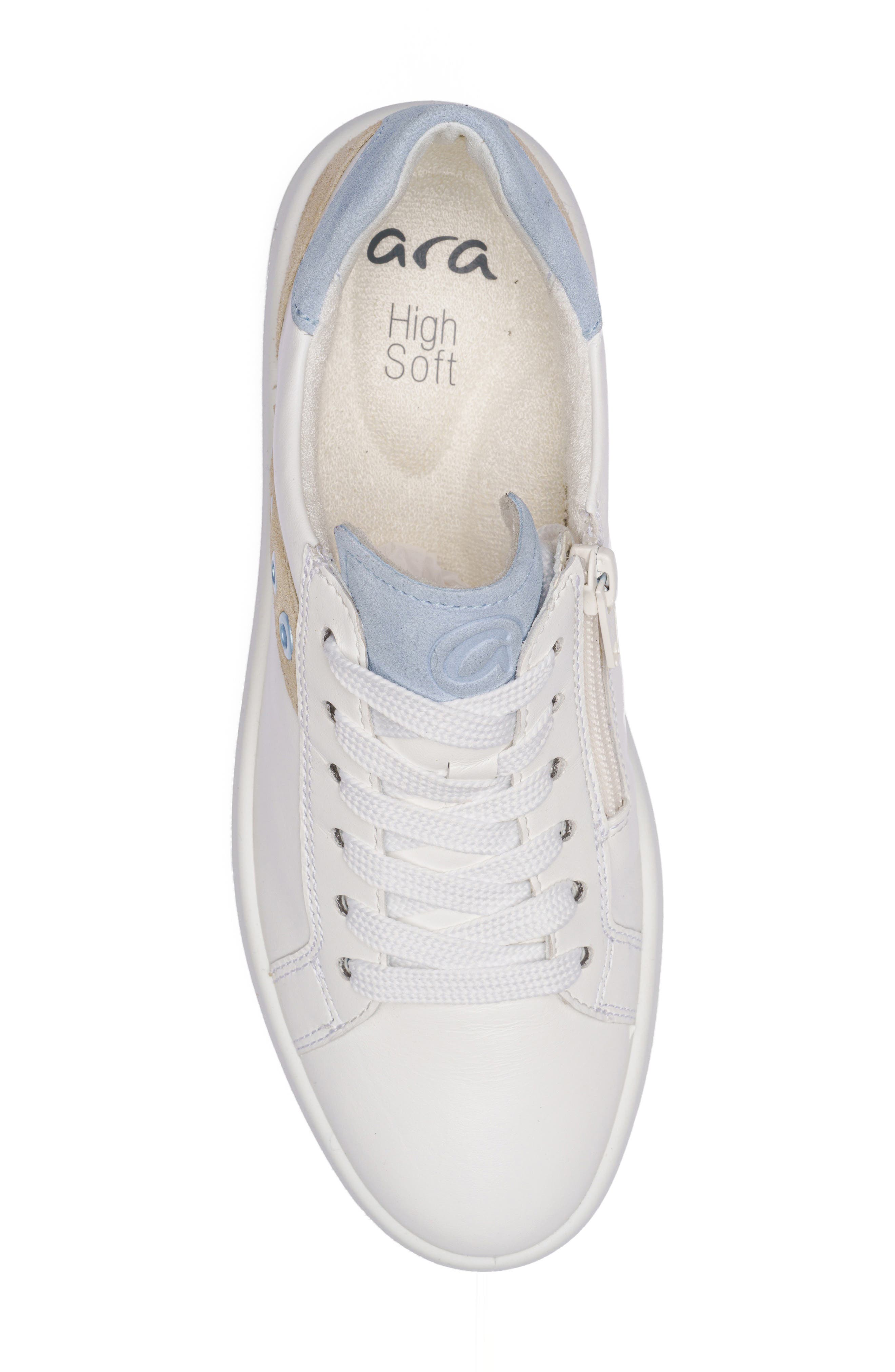 ara Meridian Platform Sneaker, Alternate, color, White/ Beach/ Cielo