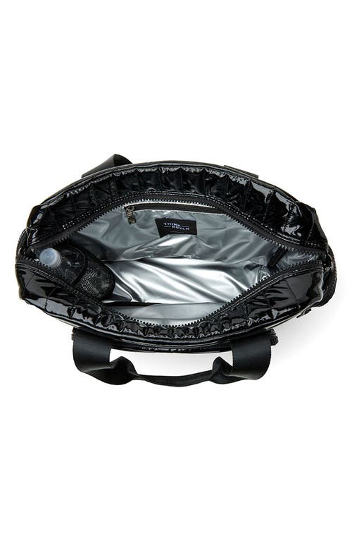 Think Royln Voyager Travel Bag In Black Patent