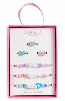 Capelli New York Kids' Set of 6 BFF Rings & Bracelets