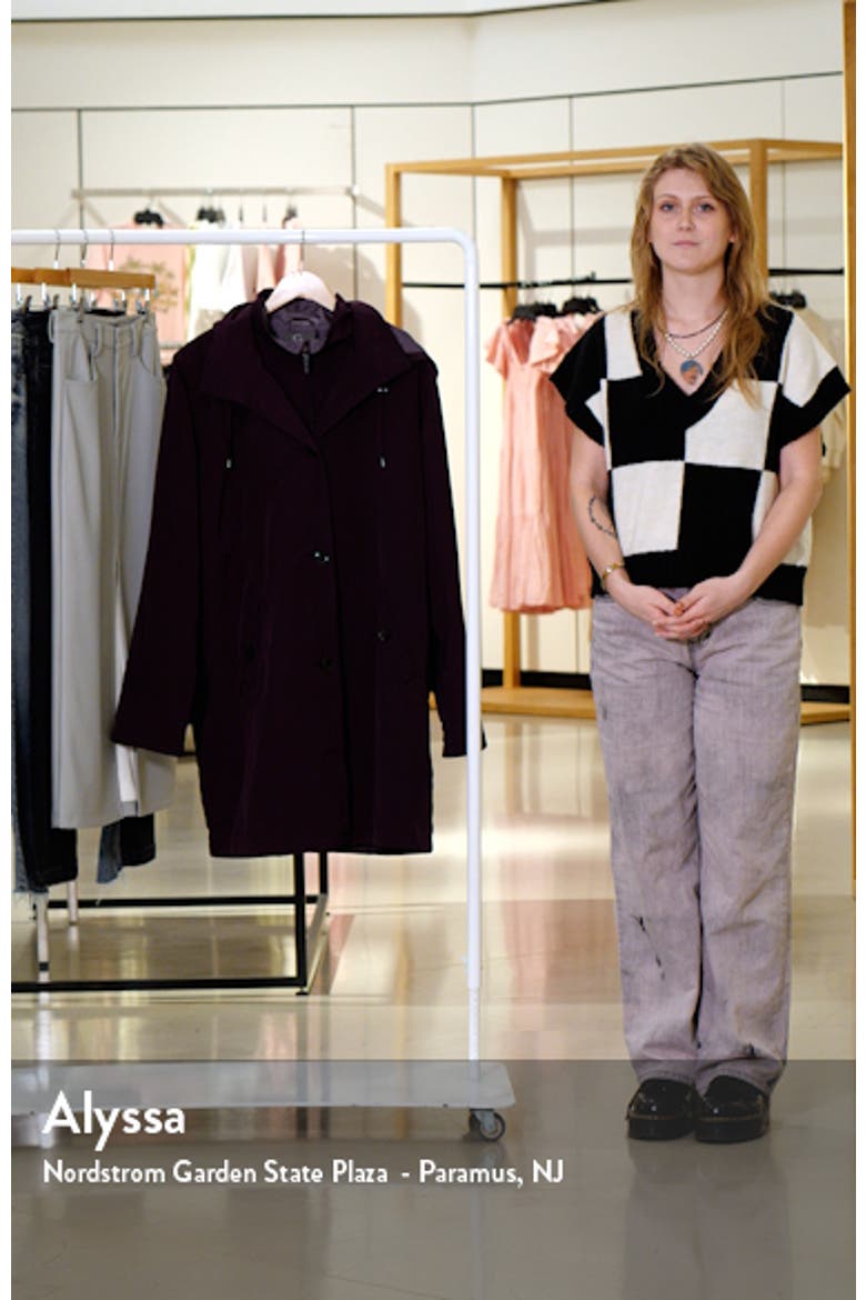 Water Resistant Hooded Rain Jacket video