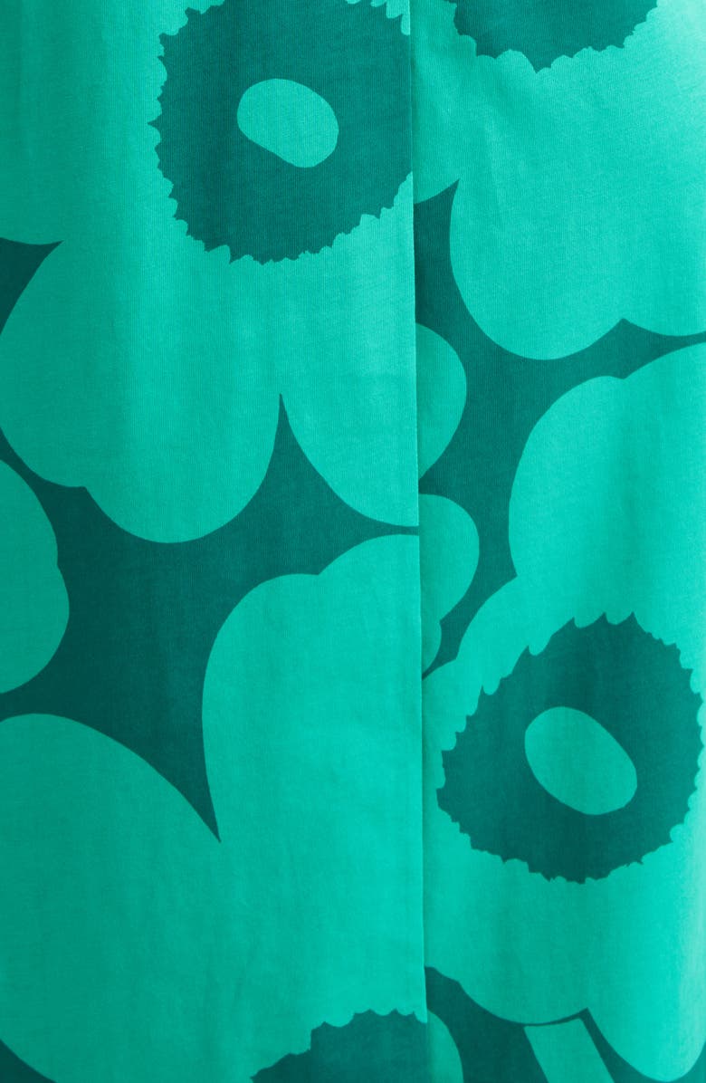 Marimekko Erilainen Unikko Cotton Jersey Tank Dress, Alternate, color, Green Dark Green