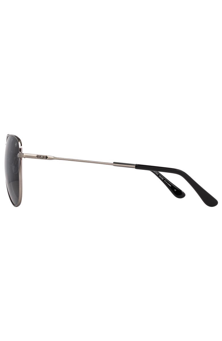 AO Eyewear Fletcher 59mm Aviator Nylon Polarized, Alternate, color, Pewter - Gyn-P