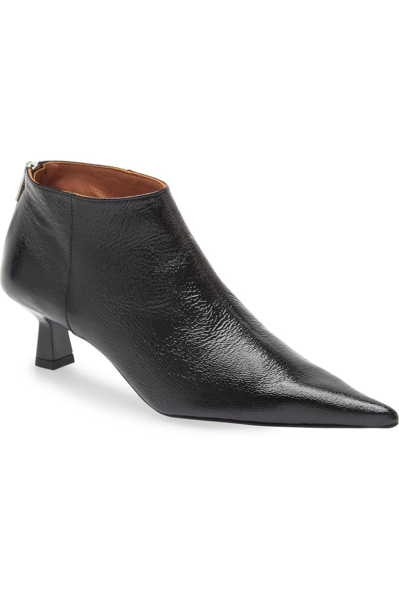 Ganni Pointed Toe Bootie, Main, color,